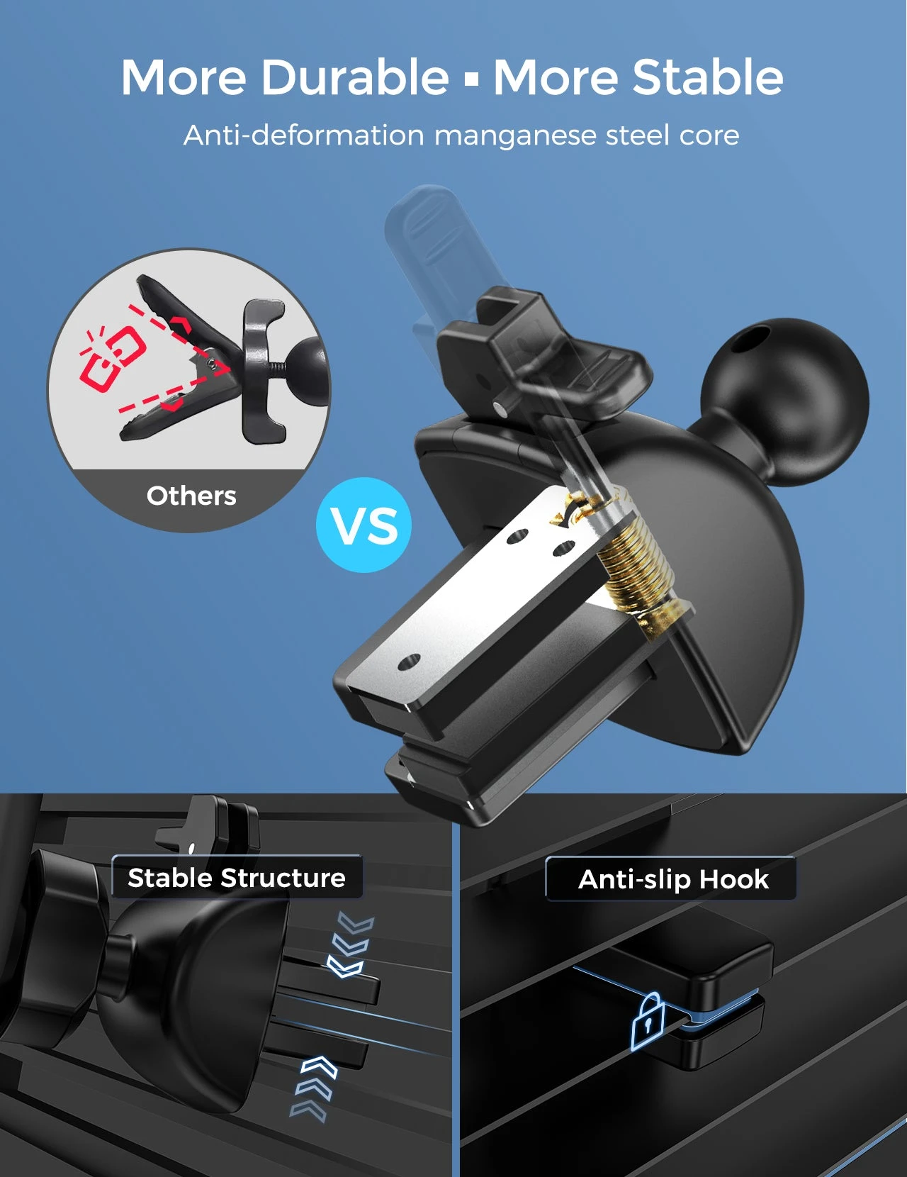 Mpow CA166A Wireless Car Charger 6 Mpow CA166A Wireless Car Charger - Image 4