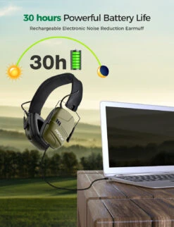 MPOW HP094A Electronic Shooting Ear Protection With Rechargeable Battery -MPOW SHOP MPHP094AG US B1 V01 190403