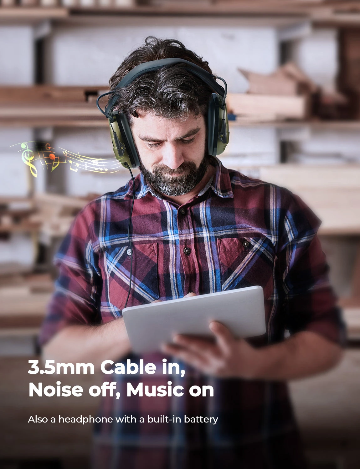 MPOW HP094B Electronic Shooting Earmuffs, Rechargeable, NRR 22dB 9 MPOW HP094B Electronic Shooting Earmuffs, Rechargeable, NRR 22dB - Image 7