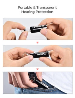 MPOW HP096A SNR 28dB Concert Ear Plugs With Aluminum Carry Case -MPOW SHOP MPHP096AL US B3 V01 191125