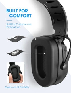 MPOW HP102A Bluetooth Noise Reduction Safety Ear Muffs, NRR 29dB -MPOW SHOP MPHP102AG EN A4 V01 191021