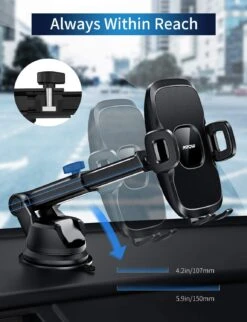 MPOW CA104A Dashboard Windshield Car Phone Holder -MPOW SHOP MPHP104AB US 5