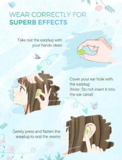 MPOW HP112A Swimming Earplugs 20 Pairs For Kids, Includes 2 Portable Case -MPOW SHOP MPHP112AG B3 V01 190806