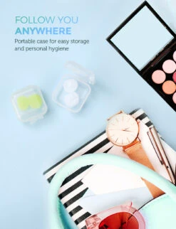 MPOW HP112A Swimming Earplugs 20 Pairs For Kids, Includes 2 Portable Case -MPOW SHOP MPHP112AG B6 V01 190806