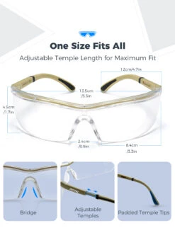 MPOW HP125A Safety Glasses, 2 Pairs -MPOW SHOP MPHP125AB B3 191127 V01