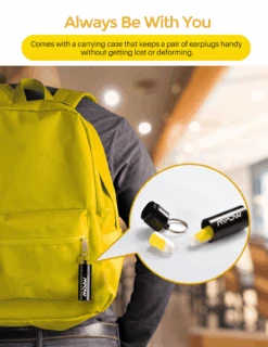 MPOW HP133A Ultra Soft Foam Earplugs, 60 Pairs, 38dB SNR -MPOW SHOP MPHP133AY B4 V01 1113