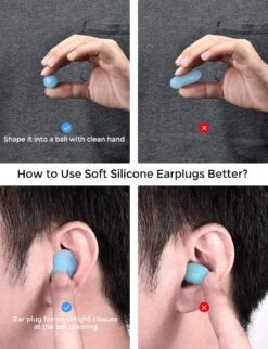 MPOW HP138A Ear Plugs 6 Pairs, Super Soft Silicone Ear Plugs, 28dB SNR -MPOW SHOP MPHP138AD 1