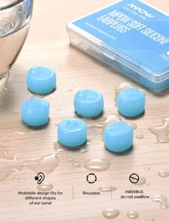 MPOW HP138A Ear Plugs 6 Pairs, Super Soft Silicone Ear Plugs, 28dB SNR -MPOW SHOP MPHP138AD 4