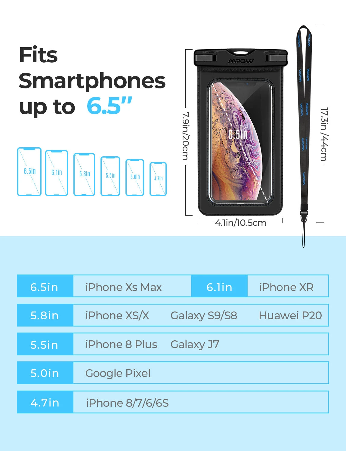 MPOW PA096A Waterproof Phone Pouch 5 MPOW PA096A Waterproof Phone Pouch - Image 3