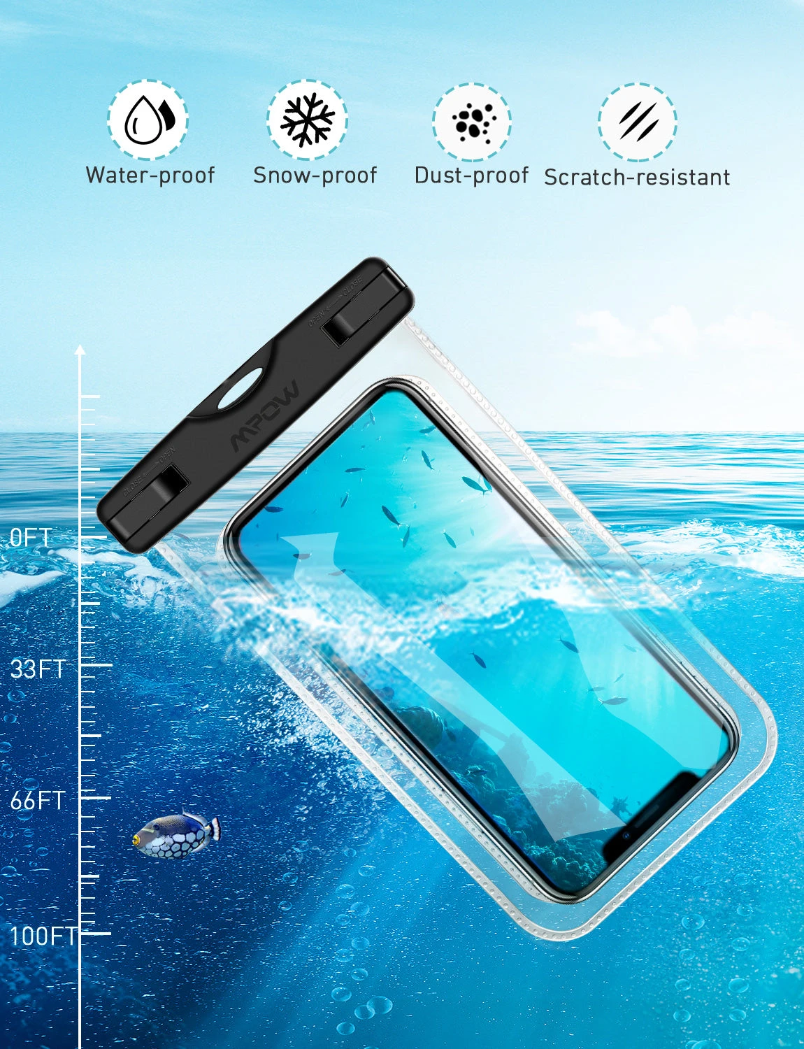 Mpow 097AY Waterproof Phone Pouch 4 Mpow 097AY Waterproof Phone Pouch - Image 2