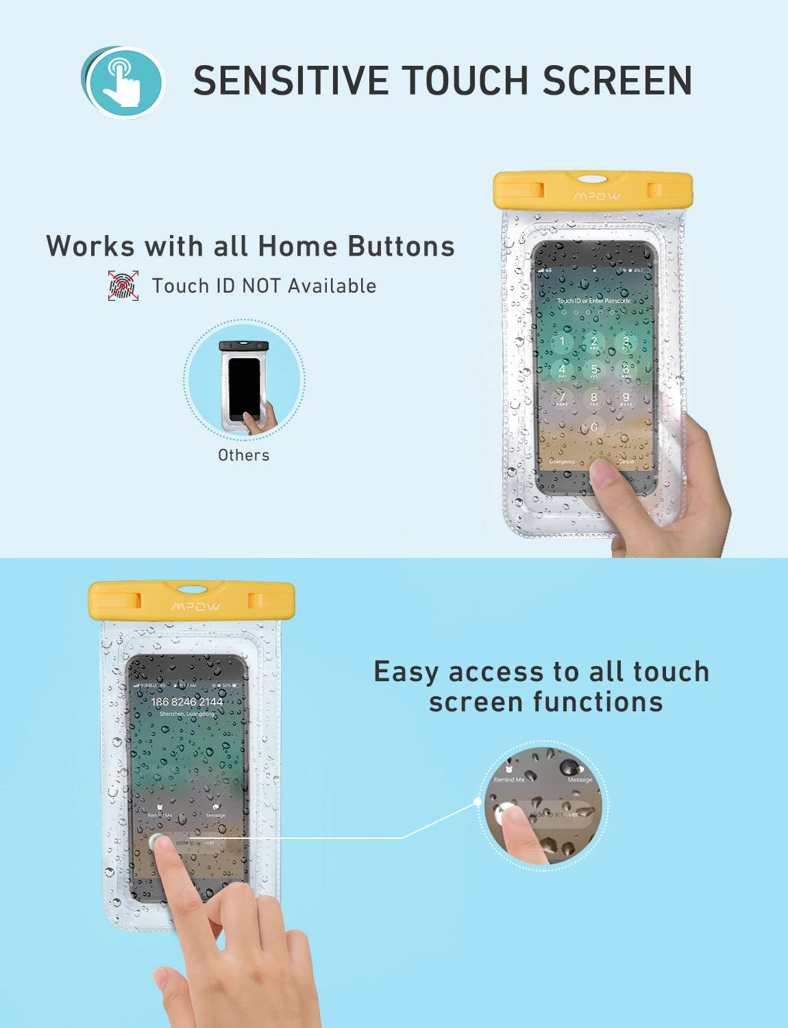 Mpow 097AY Waterproof Phone Pouch 6 Mpow 097AY Waterproof Phone Pouch - Image 4