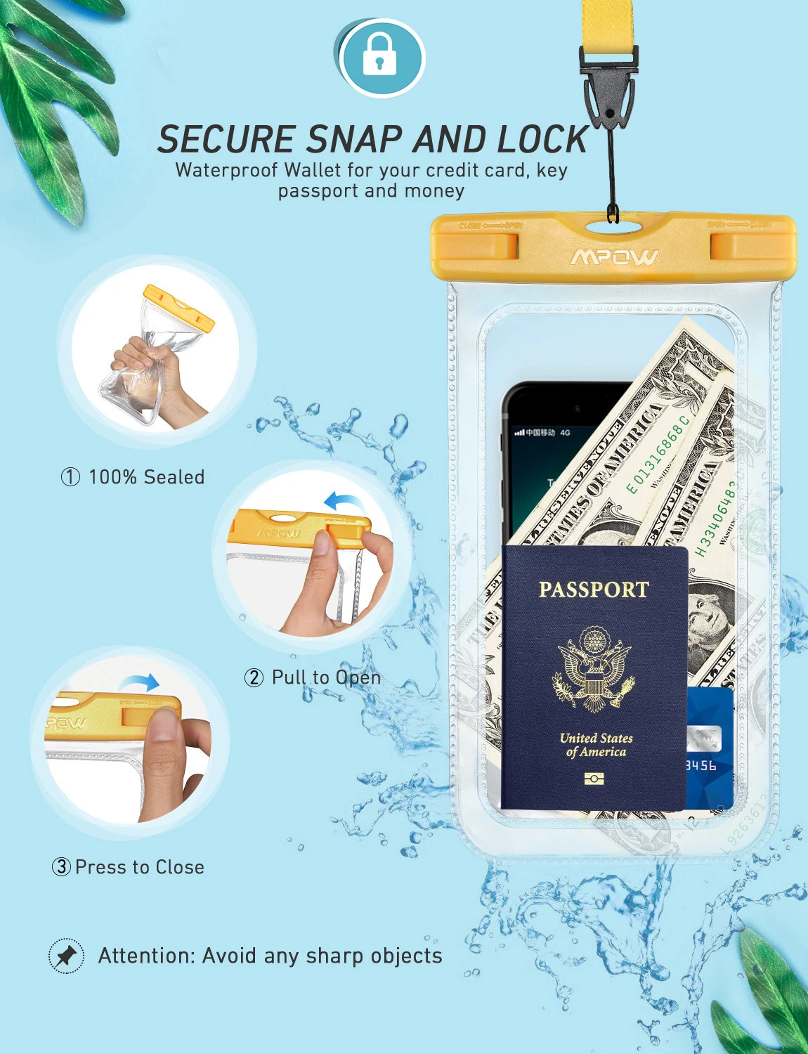 Mpow 097AY Waterproof Phone Pouch 8 Mpow 097AY Waterproof Phone Pouch - Image 6