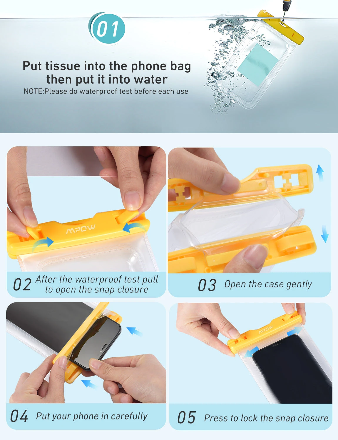Mpow 097AY Waterproof Phone Pouch 10 Mpow 097AY Waterproof Phone Pouch - Image 8