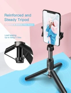 Mpow PA197A Selfie Stick Tripod With 360° Rotation, Bluetooth Remote Control -MPOW SHOP MPPA197AB 3