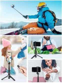 Mpow PA197A Selfie Stick Tripod With 360° Rotation, Bluetooth Remote Control -MPOW SHOP MPPA197AB 6