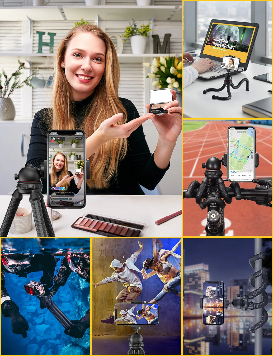 Mpow PA203A Flexible Phone Tripod With Bluetooth 5.0 Remote Shutter 4 Mpow PA203A Flexible Phone Tripod With Bluetooth 5.0 Remote Shutter - Image 2