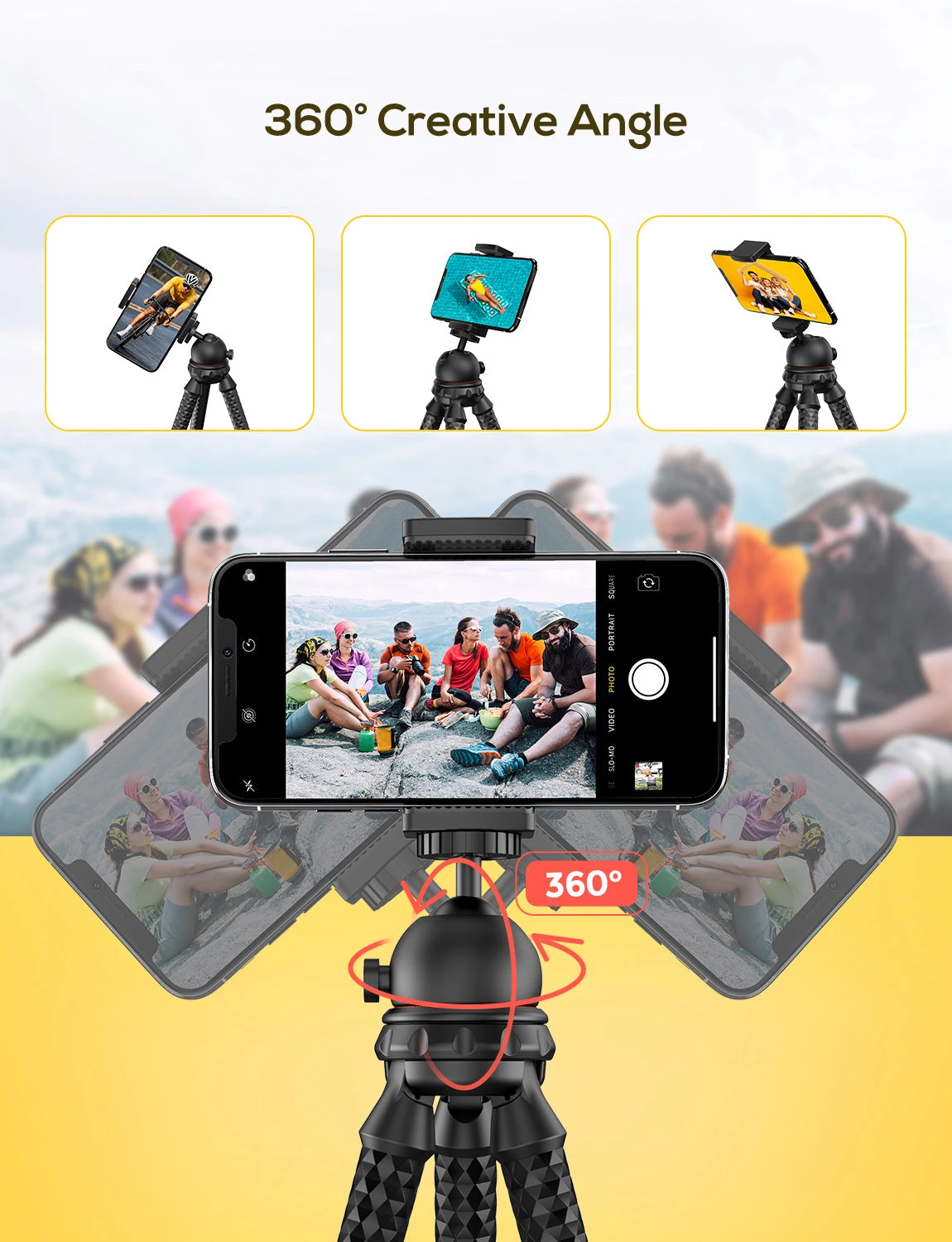 Mpow PA203A Flexible Phone Tripod With Bluetooth 5.0 Remote Shutter 6 Mpow PA203A Flexible Phone Tripod With Bluetooth 5.0 Remote Shutter - Image 4