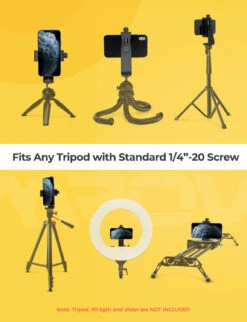 MPOW PA204A Universal Smartphone Tripod Adapter With Bluetooth Remote -MPOW SHOP MPPA204AB EN 01 20200527