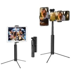 MPOW PA218A Selfie Stick Tripod With Dual Phone Holders
