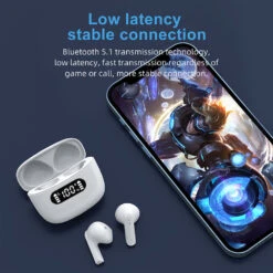 Wireless Earbuds Bluetooth 5.2 Light-Weight HiFi Stereo Headphones With LED Digital Display 11 Wireless Earbuds Bluetooth 5.2 Light-Weight HiFi Stereo Headphones With LED Digital Display -MPOW SHOP Main 07 16ae17d4 47cb 4148 a9a7 65083bb1e78f