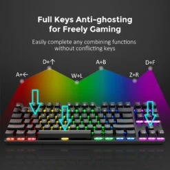 PC244A Mechanical Gaming Keyboard With Blue Switches-Black 14 PC244A Mechanical Gaming Keyboard With Blue Switches-Black -MPOW SHOP PTPC244AB VTUS B4 V01 20200110 5de62c68 34cd 4291 93e0 be6ce1a81a45