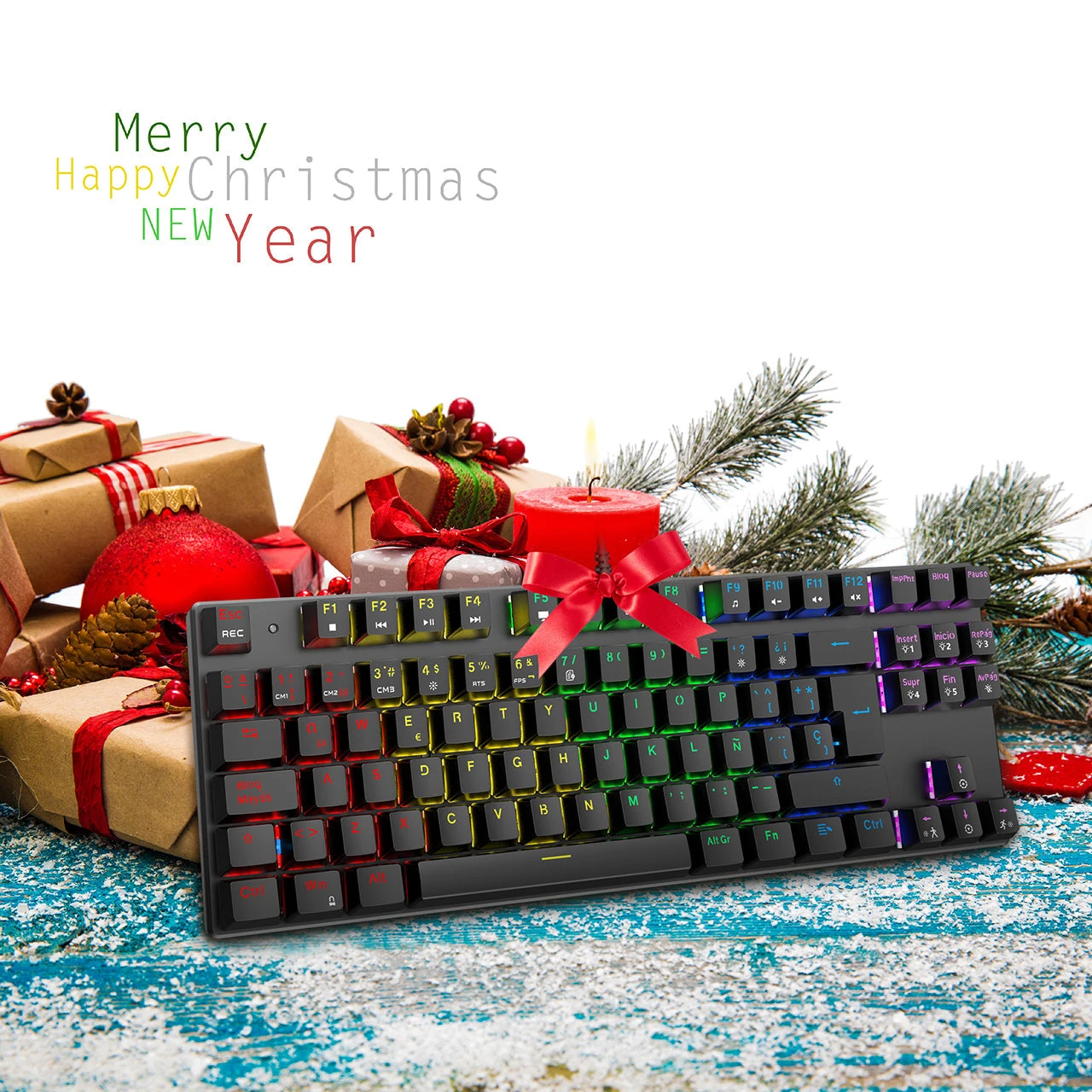 PC244A Mechanical Gaming Keyboard With Blue Switches-Black 10 PC244A Mechanical Gaming Keyboard With Blue Switches-Black - Image 8