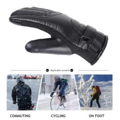 Electric Heated Gloves Rechargeable USB Hand Warmer Heating Gloves Winter Motorcycle Thermal Touch Screen Bike Gloves Waterproof -MPOW SHOP S06dca28264c043adb0365362af9d5963C