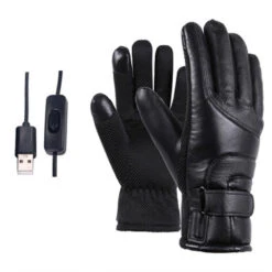 Electric Heated Gloves Rechargeable USB Hand Warmer Heating Gloves Winter Motorcycle Thermal Touch Screen Bike Gloves Waterproof -MPOW SHOP S46a6ed205fb2427983c06a0d86dc74a1z