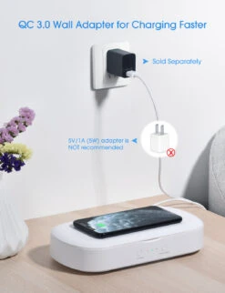 PA206A UV Light Sanitizer With Wireless Charger -MPOW SHOP SNPA206AW EN A06 V01 200613
