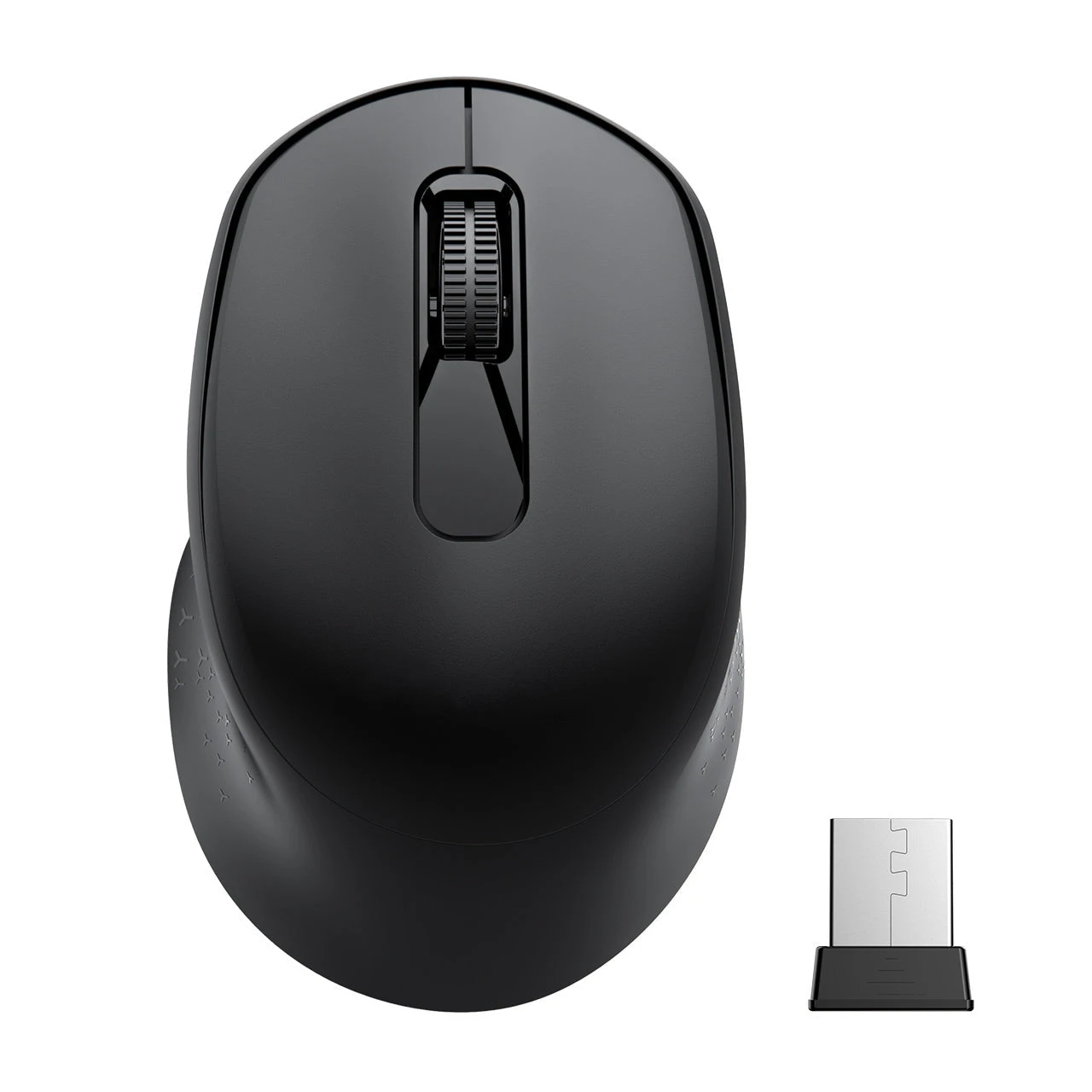 Mini Ergonomic Wireless Mouse 2.4G, Black 3 Mini Ergonomic Wireless Mouse 2.4G, Black