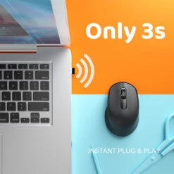 Mini Ergonomic Wireless Mouse 2.4G, Black 11 Mini Ergonomic Wireless Mouse 2.4G, Black -MPOW SHOP VTPC299AB VTUK B4 V01 200817 9ca112d1 5f48 4e8b a5d1 d36af9240892