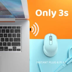 Wireless Mouse 2.4G Silent, Mint Green -MPOW SHOP VTPC299AG VTUK B5 V01 200831 177b3b2c 34c2 4e64 8456 ffc6ea01d27e
