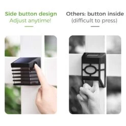 283AW Solar Fence Light White Light (4 Pack) -MPOW SHOP coldwhite4Pcs 03