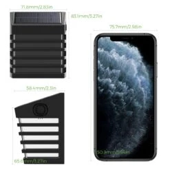 283AW Solar Fence Light White Light (4 Pack) -MPOW SHOP coldwhite4Pcs 07