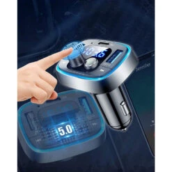 Mpow Car FM Transmitter Black -MPOW SHOP f951d173d89eacc39b4dfbc9f5ed938e