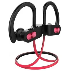 Mpow Flame Bluetooth Headphones, Wireless Sports Earbuds 16 Hours Playtime, Noise Cancelling Mic IPX7 Waterproof Earphones For Workout And Sports, In Ear Earphones - Red