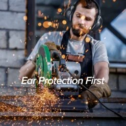 SNR 35dB Effective Ear Protection, Hearing Protection Ear Muff, Lightweight Adult Noise Cancelling Headphones, Ear Protection For Autism, Mowing, Shooting, Sleeping, Ear Muffs For Noise Reduction -MPOW SHOP image 8
