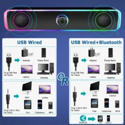 Wired USB Powered/Bluetooth 5.0 Computer Stereo Laptop Speakers For Desktop PC -MPOW SHOP s l1600 2cd812f3 58cb 4104 88d0 44d9f13f15cc