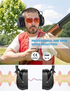 Mpow HP102 Bluetooth Electronic 3.5mm AUX Safety 36dB Nosie Reduction Shooting Earmuffs -MPOW SHOP s l1600 52e74baa 8ccb 4cf5 b291 73a2965595c3